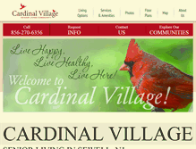 Tablet Screenshot of cardinalvillage.com